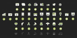 Set of icons with some variations